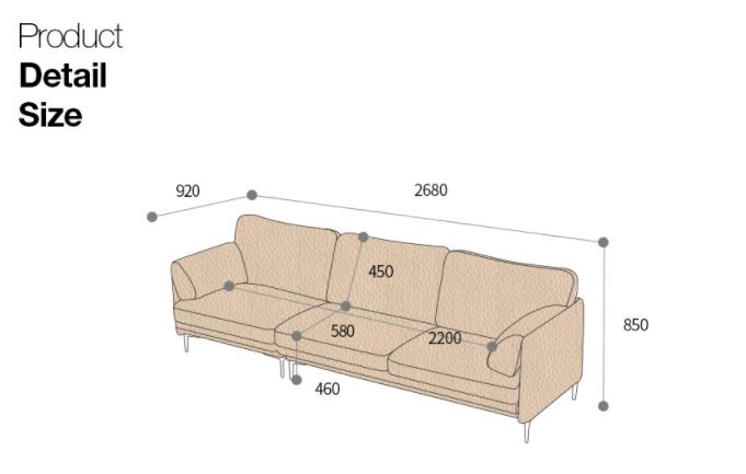 Mẫu sofa da hiện đại HNS08 