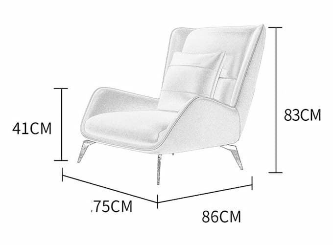 Kích thước ghế sofa 1 người theo tiêu chuẩn