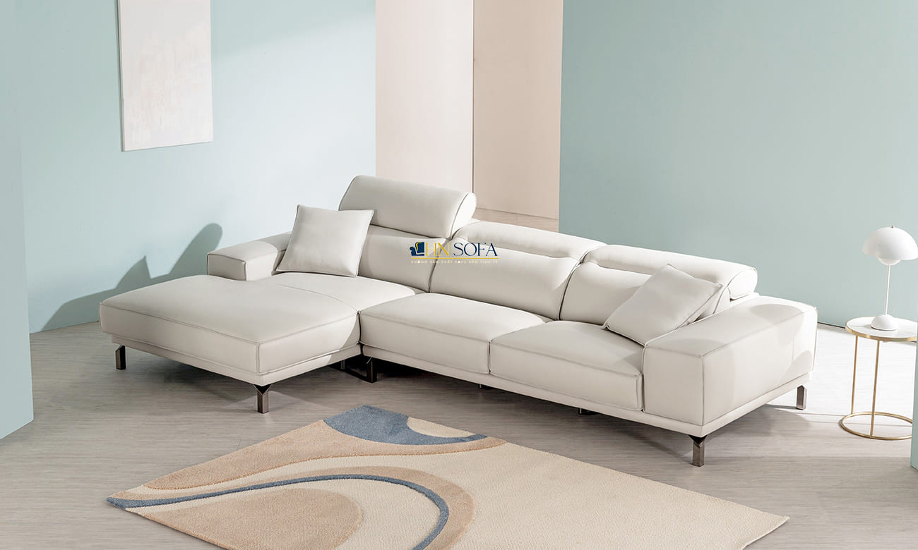 Sofa da hiện đại góc L HNS61